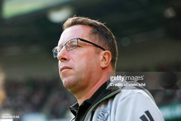 Sports, football, Bundesliga, 2016/2017, Borussia Moenchengladbach versus FC Ingolstadt 04 2:0, Stadium Borussia Park, head coach Markus Kauczinski