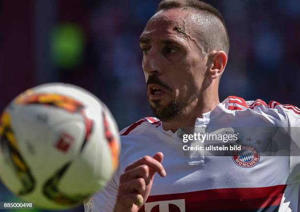 Franck Ribery in Aktion waehrend dem Fussball Bundesliga Spiel FC Ingolstadt 04 gegen FC Bayern Muenchen am 33. Spieltag der Saison 2015/2016 im Audi...