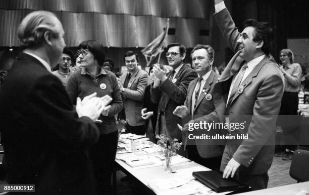 Germany, Duesseldorf: The 7th congress of the union of the Socialist German Workers Youth in 1982.