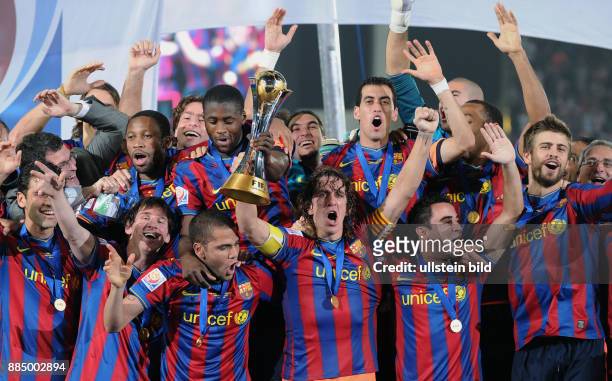 Vereinigte Arabische Emirate VAE Abu Dhabi Abu Dhabi - FIFA Klub-WM 2009, Finale, Estudiantes de la Plata - FC Barcelona 1:2 nach Verlaengerung -...