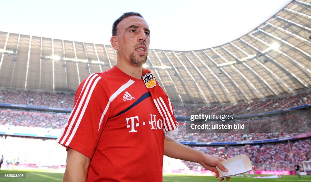 Ribery, Franck - Fussball, Mittelfeldspieler, FC Bayern Muenchen, Frankreich - in der Muenchener Allianz Arena
