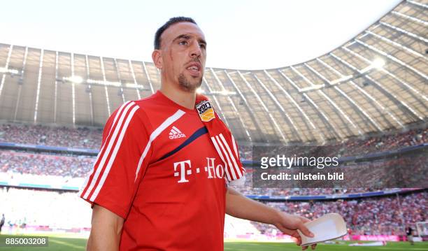 Ribery, Franck - Fussball, Mittelfeldspieler, FC Bayern Muenchen, Frankreich - in der Muenchener Allianz Arena -