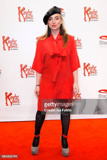 Singer and dancer Gabriela Gottschalk attends the 'Kinky Boots' Musical Premiere at Stage Operettenhaus on December 3, 2017 in Hamburg, Germany.