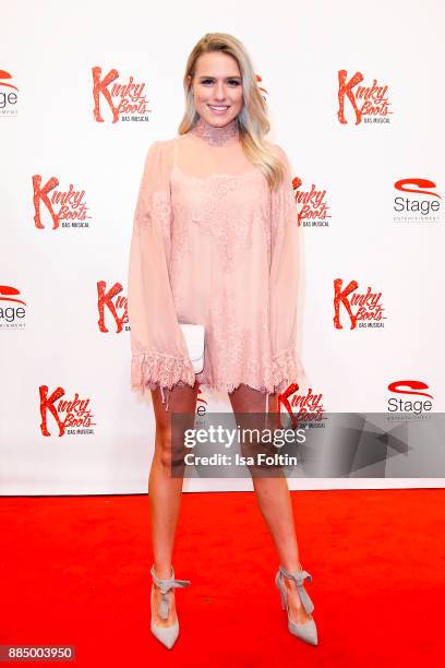 German presenter Vanessa Meisinger attends the 'Kinky Boots' Musical Premiere at Stage Operettenhaus on December 3, 2017 in Hamburg, Germany.