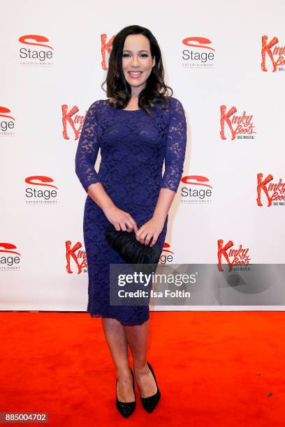 German presenter Nandini Mitra attends the 'Kinky Boots' Musical Premiere at Stage Operettenhaus on December 3, 2017 in Hamburg, Germany.