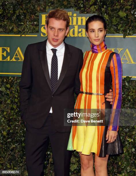 Anderson and Elisa Lasowski attend the London Evening Standard Theatre Awards at Theatre Royal on December 3, 2017 in London, England.