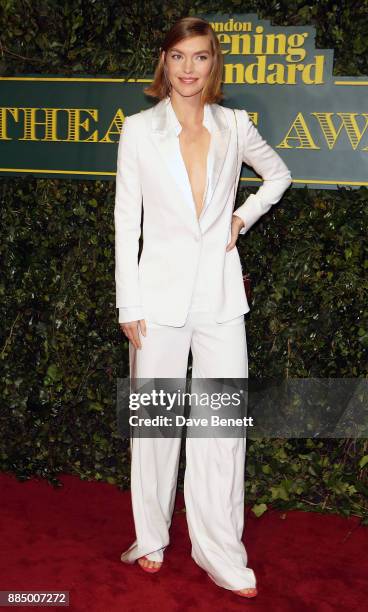 Arizona Muse attends the London Evening Standard Theatre Awards at Theatre Royal on December 3, 2017 in London, England.