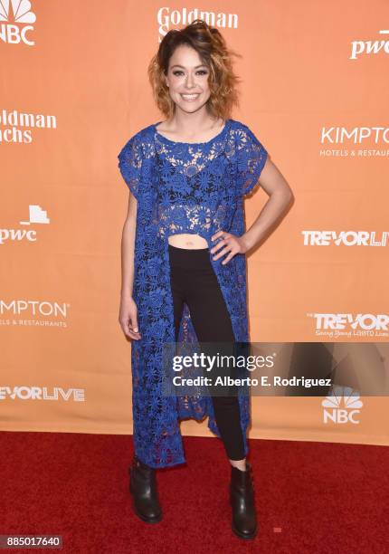 Tatiana Maslany attends The Trevor Project's 2017 TrevorLIVE LA on December 3, 2017 in Beverly Hills, California.