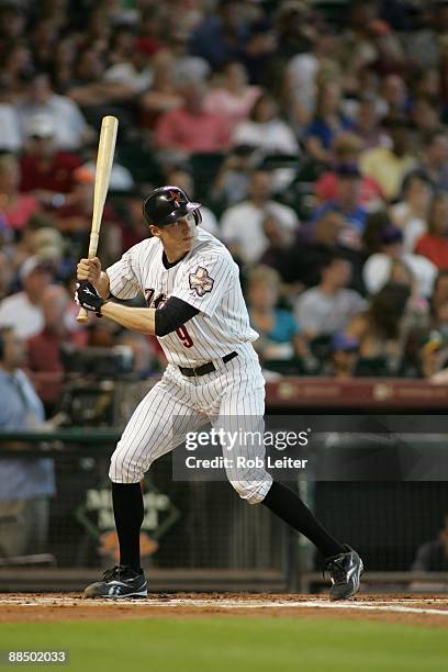 Hunter Pence of the Houston Astros bats during the game against the Chicago Cubs at Minute Maid Park on June 10, 2009 in Houston, Texas. The Astros...