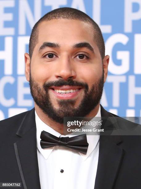 Mathematician John Urschel attends the 2018 Breakthrough Prize at NASA Ames Research Center on December 3, 2017 in Mountain View, California.