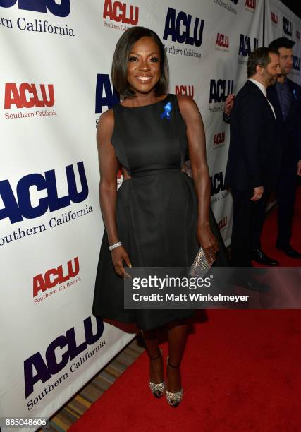 Honoree Viola Davis attends ACLU SoCal Hosts Annual Bill of Rights Dinner at the Beverly Wilshire Four Seasons Hotel on December 3, 2017 in Beverly...