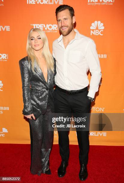 Julianne Hough and Brooks Laich attend The Trevor Project's 2017 TrevorLIVE LA on December 3, 2017 in Beverly Hills, California.