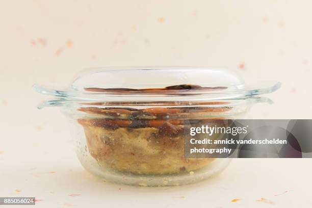 amaretto raisin bread pudding. - amaretto liqueur stock pictures, royalty-free photos & images