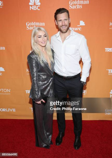 Julianne Hough and Brooks Laich attend The Trevor Project's 2017 TrevorLIVE LA Gala at The Beverly Hilton Hotel on December 3, 2017 in Beverly Hills,...