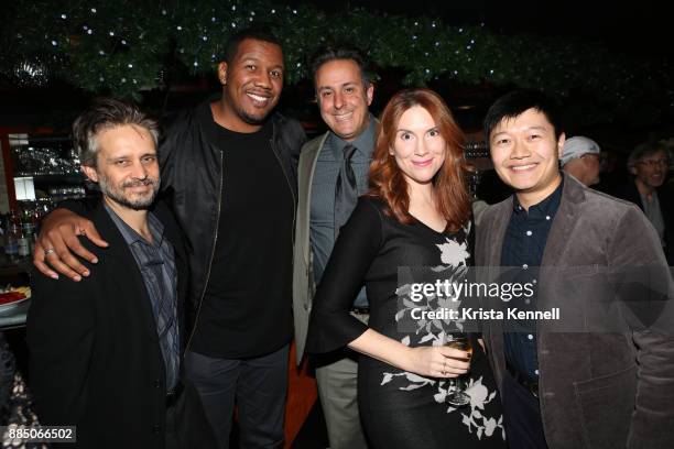 Travon Free;,Summer Crockett Moore, Tony Glazer and Tian Jun attend The Creative Coalition/Novocure Voices Of Impact Dinner at Carolines On Broadway...