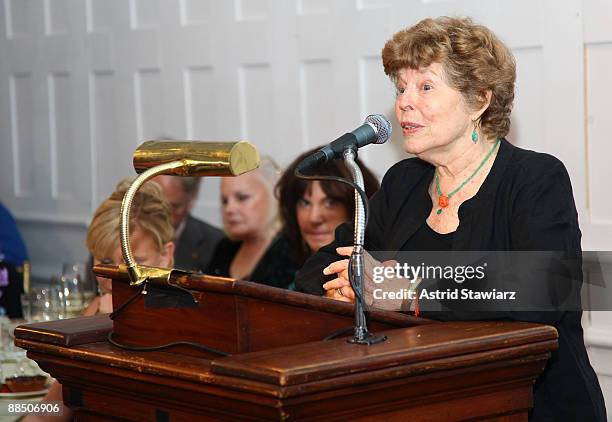 Actress Anne Jackson attends The National Arts Club dinner honoring Carroll Baker at The National Arts Club on June 15, 2009 in New York City.