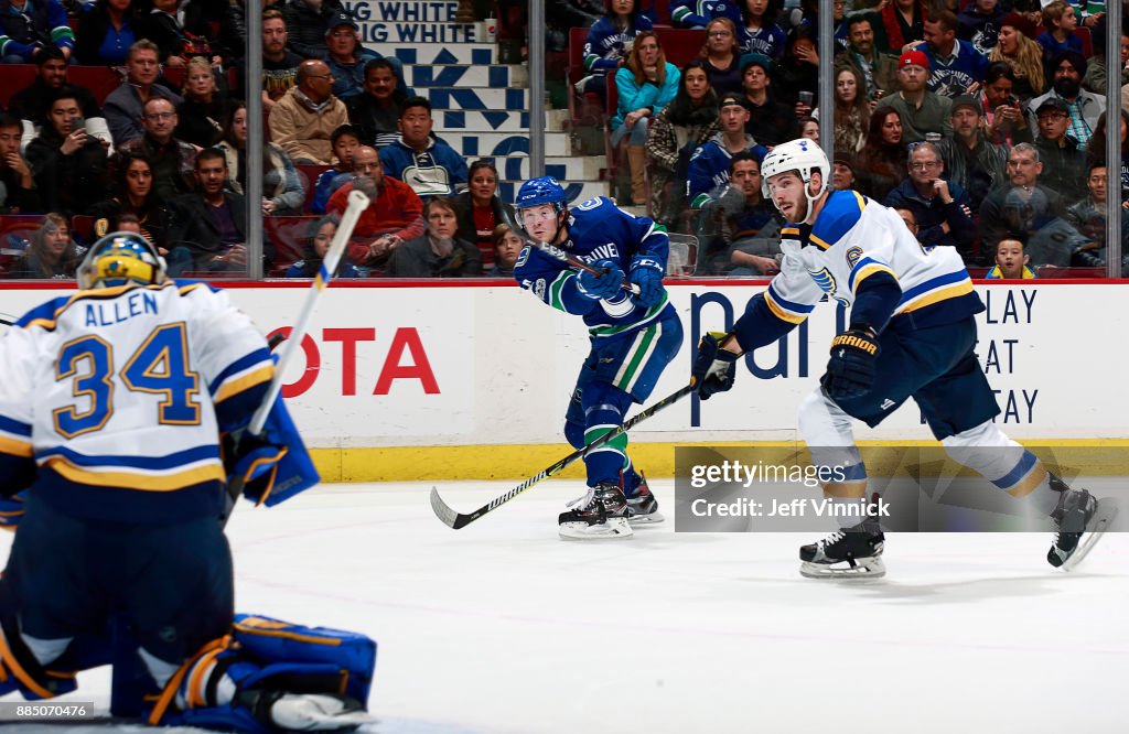 St Louis Blues v Vancouver Canucks