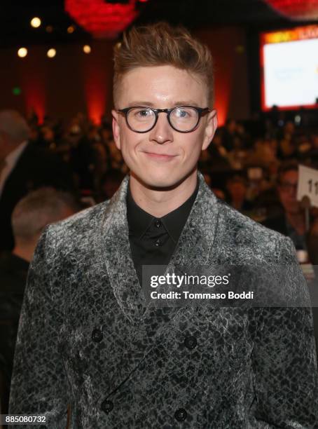 Tyler Oakley attends The Trevor Project's 2017 TrevorLIVE LA Gala at The Beverly Hilton Hotel on December 3, 2017 in Beverly Hills, California.