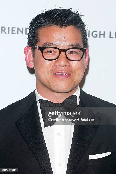 Fashion designer Peter Som attends The High Line's Opening Summer Benefit presented by Calvin Klein Collection at High Line Park on June 15, 2009 in...