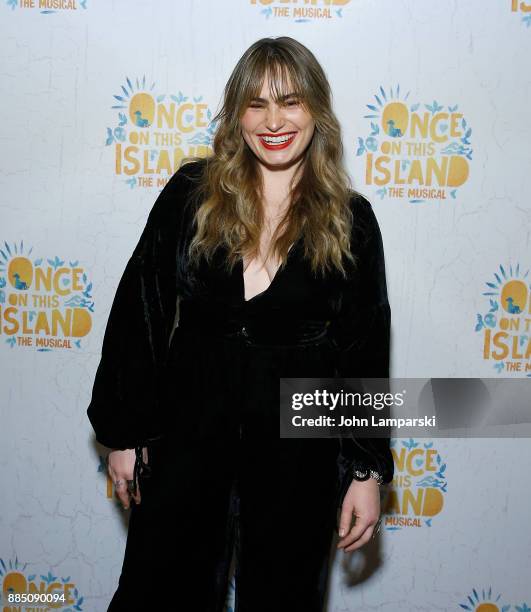 Kathryn Gallagher attneds "Once On This Island" Broadway opening night at Circle in the Square Theatre on December 3, 2017 in New York City.