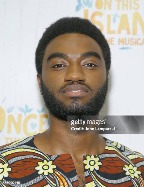 Jelani Alladin attneds "Once On This Island" Broadway opening night at Circle in the Square Theatre on December 3, 2017 in New York City.