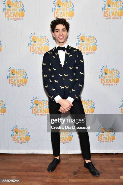 Isaac Powell attends the "Once On This Island" Broadway Opening Night after party at The Copacabana Times Square on December 3, 2017 in New York City.