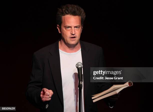 Matthew Perry performs at the Celebrity Autobiography: In Their Own Words to benefit Loma Linda University Children�s Hospital at Largo on June 15,...