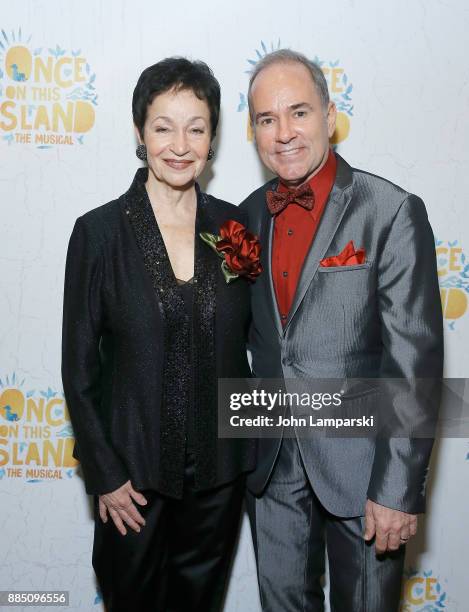 Lynn Ahrens and Stephen Flaherty attned "Once On This Island" Broadway opening night at Circle in the Square Theatre on December 3, 2017 in New York...