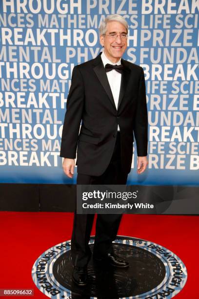 Yale President Peter Salovey attends the 2018 Breakthrough Prize at NASA Ames Research Center on December 3, 2017 in Mountain View, California.