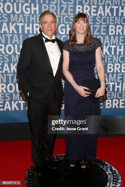 Physicist Joseph Incandela and guest attend the 2018 Breakthrough Prize at NASA Ames Research Center on December 3, 2017 in Mountain View, California.