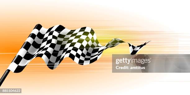 stockillustraties, clipart, cartoons en iconen met sport vlag - checkered race flag