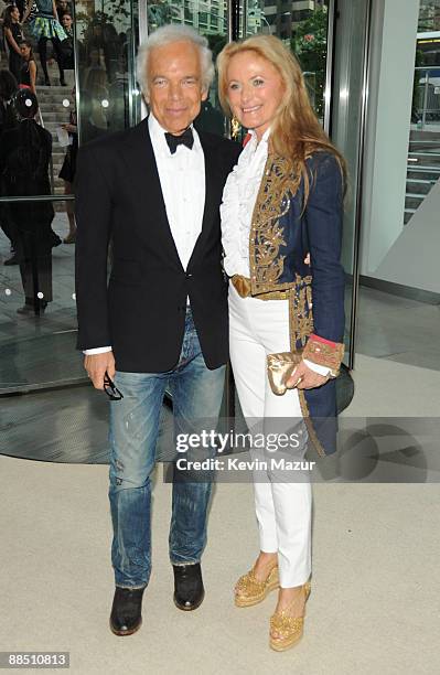 Ralph Lauren and Ricky Lauren attend the 2009 CFDA Fashion Awards at Alice Tully Hall, Lincoln Center on June 15, 2009 in New York City.