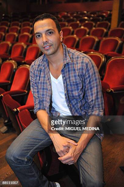 French choregrapher Kamel Ouali poses on June 15, 2009 at the Chatelet theatre in Paris after a rehersal of the opera "La Pastorale" a creation, on...