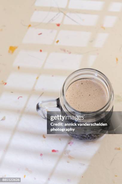 stout in a jar. - water in measuring cup stock pictures, royalty-free photos & images