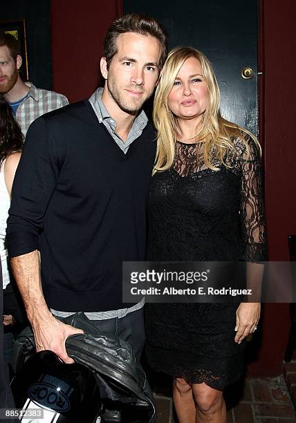 Actor Ryan Reynolds and actress Jennifer Coolidge attend at the stage show "Celebrity Autobiography: In Their Own Words" on June 15, 2009 in Los...