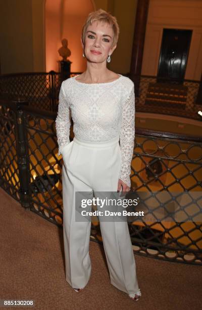 Victoria Hamilton attends a drinks reception ahead of the London Evening Standard Theatre Awards 2017 at the Theatre Royal, Drury Lane, on December...