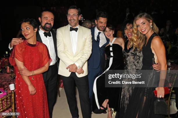 Ruth Negga, Evgeny Lebedev, Jon Hamm, Dominic Cooper, Ophelia Lovibond, Dame Shirley Bassey and Annabelle Wallis attend the London Evening Standard...