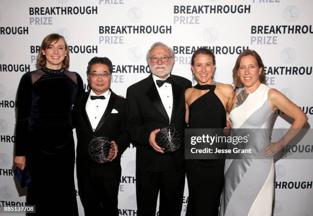 Olympic swimmer Katie Ledecky, Breakthrough Prize in Life Sciences Laureate Kazutoshi Mori, Breakthrough Prize in Life Sciences Laureate Peter...