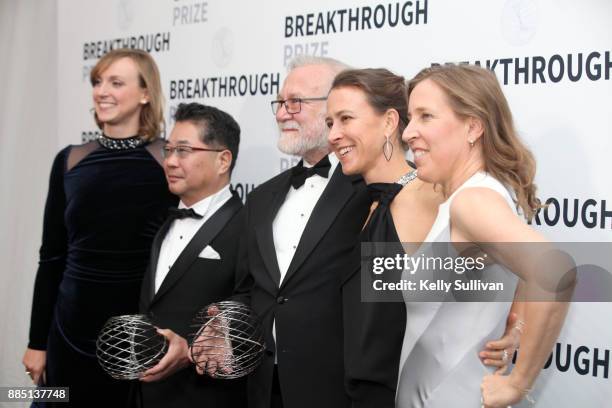 Olympic swimmer Katie Ledecky, Breakthrough Prize in Life Sciences Laureate Kazutoshi Mori, Breakthrough Prize in Life Sciences Laureate Peter...