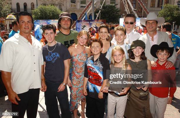 Sylvester Stallone, Robert Vito, director Robert Rodriguez, Alexa Vega, Daryl Sabara, Carla Gugino, Bobby Edner, Emily Osment, Matt O'Leary, Courtney...