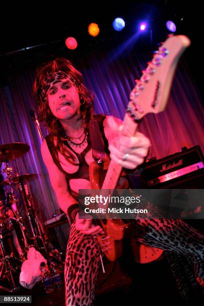 Satchel of Steel Panther performs on stage at the Canal Room on April 1st, 2009 in New York.