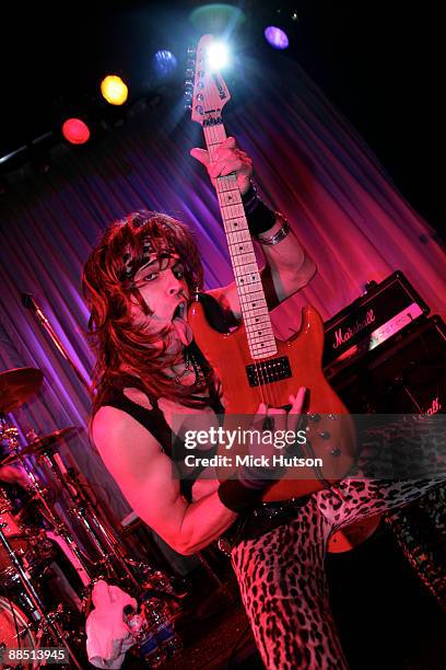 Satchel of Steel Panther performs on stage at the Canal Room on April 1st, 2009 in New York.