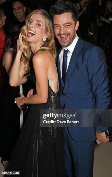 Annabelle Wallis and Dominic Cooper attend the London Evening Standard Theatre Awards 2017 after party at the Theatre Royal, Drury Lane, on December...