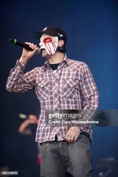 Dog of Hollywood Undead performs on stage on day 1 of Download Festival at Donington Park on June 12, 2009 in Donington, England.