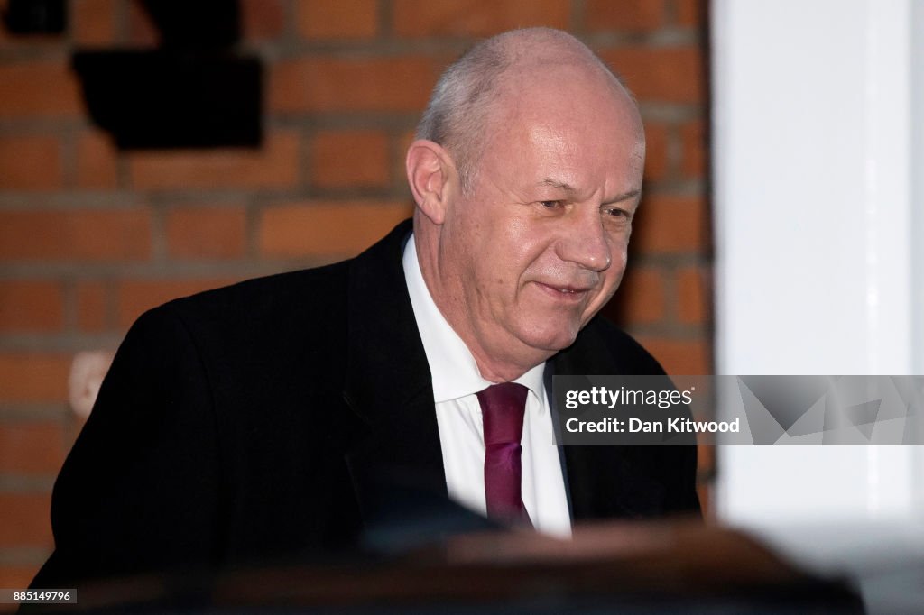 Britain's First Secretary of State Damian Green Leaves His Home In London