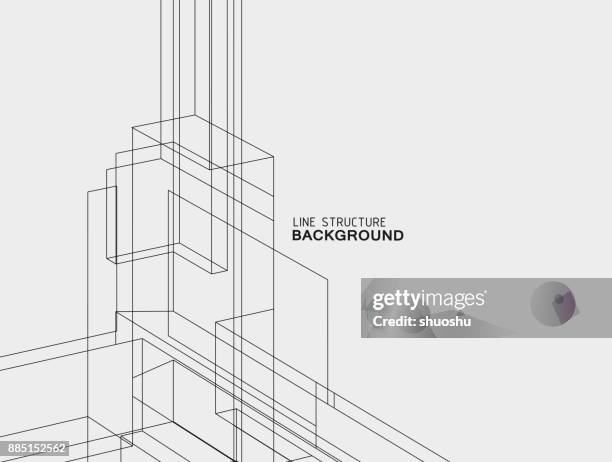 illustrazioni stock, clip art, cartoni animati e icone di tendenza di sfondo struttura linea - rettangolo
