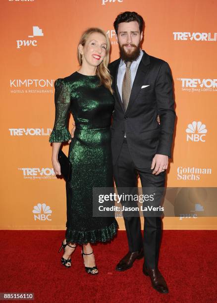 Director Sam Taylor-Johnson and actor Aaron Taylor-Johnson attend The Trevor Project's 2017 TrevorLIVE LA at The Beverly Hilton Hotel on December 3,...