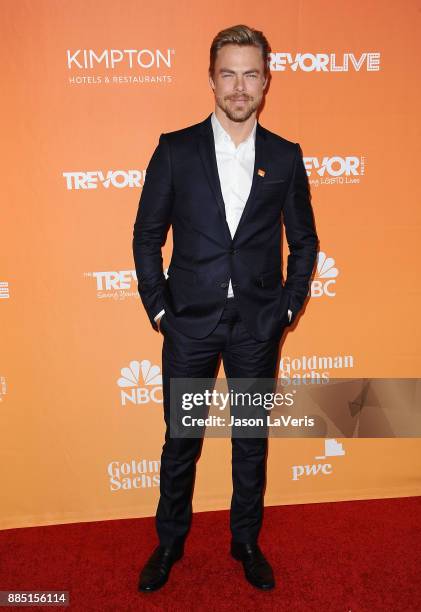 Dancer Derek Hough attends The Trevor Project's 2017 TrevorLIVE LA at The Beverly Hilton Hotel on December 3, 2017 in Beverly Hills, California.