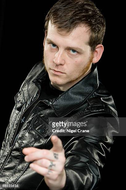 Derek Grant, drummer for American punk band Alkaline Trio in the United Kingdom on May 14 2008.