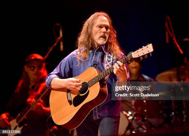 Rock and Roll Hall of Fame member Timothy B. Schmit of The Eagles and Poco performs onstage in support of his solo album "Leap of Faith" at Saban...